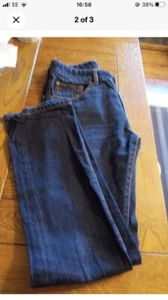 v by very 12 Slim Fit Jeans 29 Inside Leg In Ex Used Condition - Picture 1 of 4