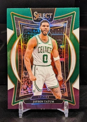 Jayson Tatum 🏀 2024-25 Select Concourse Green White Purple Prizm #2 🏀 Celtics - Image 1 of 2