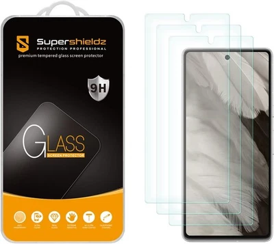 Supershieldz (3 Pack) Designed for Google Pixel 7a Tempered Glass Screen...  - Image 1 of 4