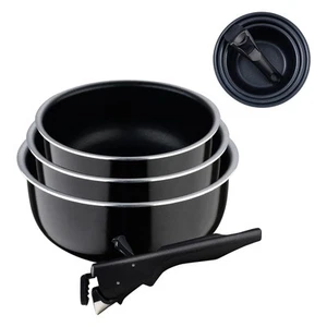 Black Edition Set di 3 casseruole da cucina da 16 18 e 20 cm manico ergonomico - Foto 1 di 24