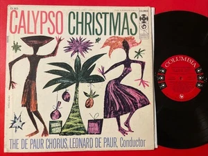 Leonard De Paur / Calypso Christmas LP Columbia 6 Eye Mono Holiday Rare EX!!!! - Picture 1 of 4