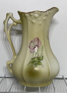 Antique Nippon Porcelain Creamer Hand Painted Violets - Picture 1 of 10