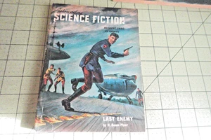 ASTOUNDING SCIENCE FICTION  8/50 PULP ERA SF DIGEST L. RON HUBBARD DIANETICS AD - Picture 1 of 3