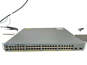 Cisco Catalyst WS C2960-XR Series WS-C2960-XR-48TD-I V02 with Ear Rack VAT INC - Picture 1 of 5