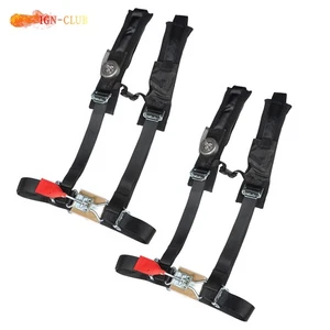 Paquete de 2 arneses negros de 4 puntos correas de 2" para Polaris RZR XP S 4 1000 A114220 - Imagen 1 de 12