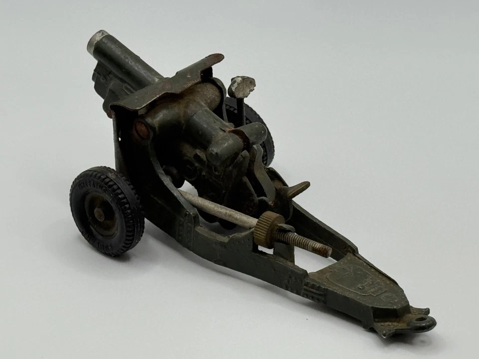RARE 1939 BRITAINS #1725 ROYAL ARTILLERY 4.5 HOWITZER ARMY MILITARY DIECAST TOY - Image 1 of 4
