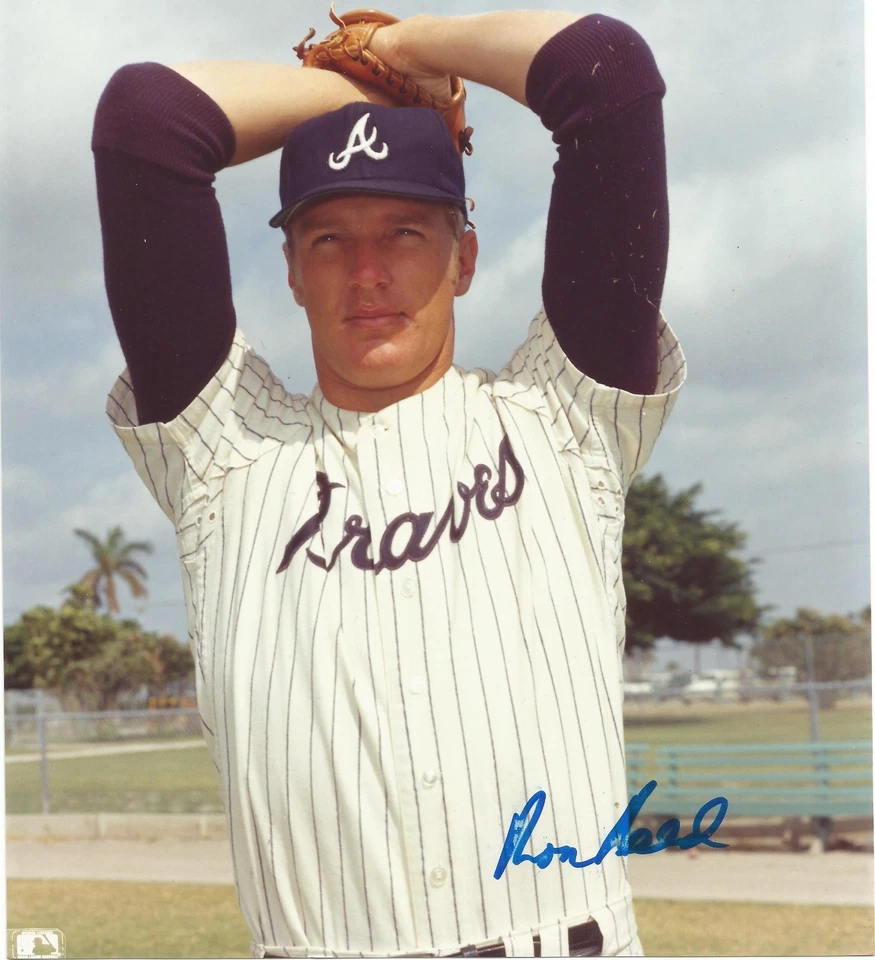 Ron Reed Autograph Photo Atlanta Braves Philadelphia Phillies - Image 1 of 1