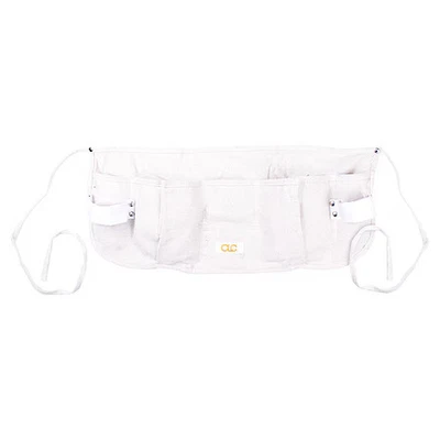 Delantal para herramientas Clc Work Gear C12, delantal para herramientas, blanco, lona, 5 bolsillos Foto 1 de 3