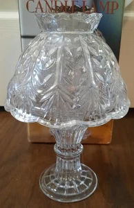 Vintage Kerzenlampe kristallklar 2 Stück ~24% Bleikristall mit Box - Bild 1 von 13
