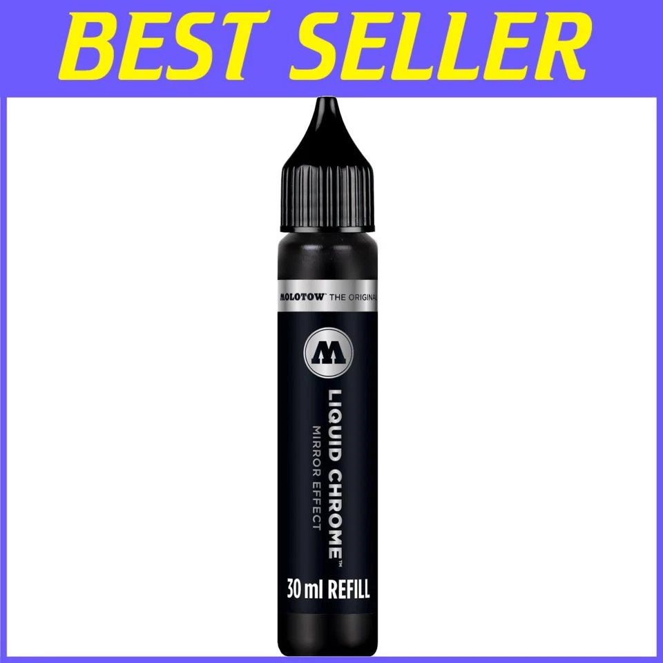 Versátil recarga de cromo líquido de 30 ml: pintura acrílica resistente a los rayos UV para artistas Foto 1 de 4