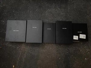 Lot of 5- YSL Saint Laurent Empty Gift Storage Boxes Black - Picture 1 of 7