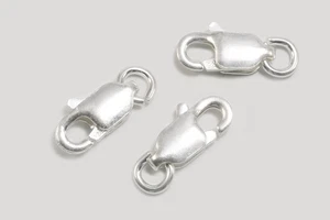 Inwaria Moschettone Chiusura 925 Argento 8/10/12/ 14 MM per Gioielli, SS131 - Foto 1 di 2