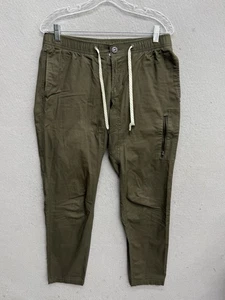 Pantalone Vuori Uomo Verde Medio Ripstop Climber Jogger Elastico Vita Zip Tasca - Foto 1 di 10