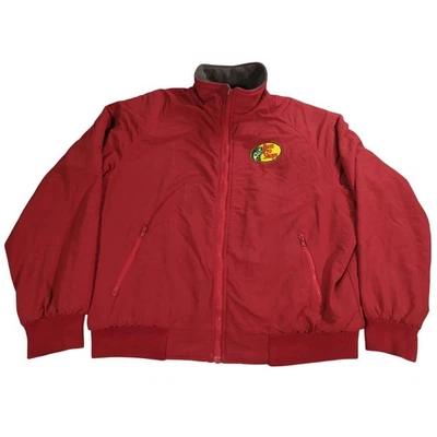 Cabelas Bass Pro Shops Jacket Mens L Red Full Zip Fleece Lined Outdoor Canada - Image 1 of 4