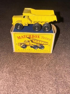 Vintage Matchbox Lesney No. 6 Euclid Quarry Dump Truck In Original Box - England - image 1 of 4