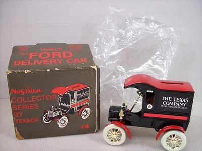 Texaco 1913 Ford Modelo T Banco Ertl Nostálgico Coleccionista Serie #4 con Caja NUEVO Foto 1 de 4