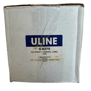 Uline S-8375 4″ x 4″ Direct Thermal, 1400 Labels Per Roll with 4 Rolls in a Box - Picture 1 of 3