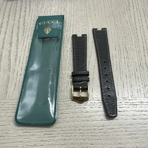 Gucci Authentic Genuine Dark Brown Lizard Leather Watch Strap 18MM - Picture 1 of 5
