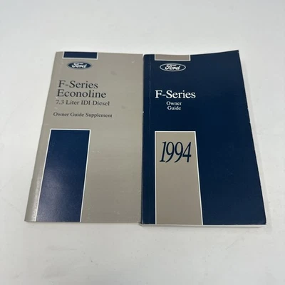 1994 FORD F-SERIES F150 F250 F350 OWNERS MANUAL WITH CASE OEM - Image 1 of 4
