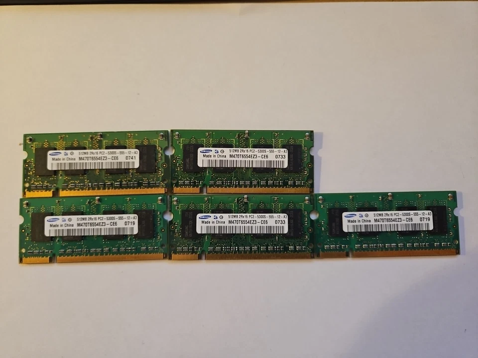 Samsung 512mb DDR2 PC2-5300S Laptop Ram - Image 1 of 1