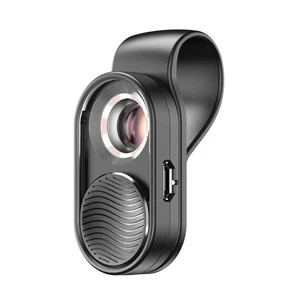 Rechargeable 100X Mini LED Cellphone Camera Magnifying Lens Microscope Universal - Picture 1 of 8