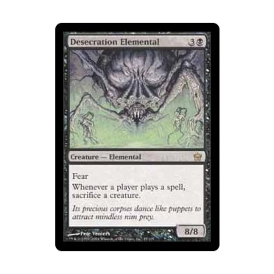 WOTC MtG Fifth Dawn Desecration Elemental (R) NM - Image 1 of 1