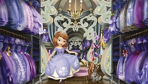Sofia the First Wall Mural NEW Prepasted Wallpaper Disney Room Decor 10.5' x 6' - Picture 1 of 2