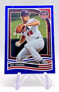 2024 USA Stars & Stripes Trey Yesavage Blue Parallel 141/149 #6 - Blue Jays - Picture 1 of 3