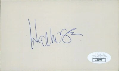 Подписанная карточка-указатель Hal McRae Kansas City Royals 3x5 с сертификатом JSA - Изображение 1 из 2