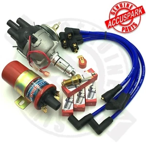 MGB Electronic Distributor and Ignition pack with Blue leads sports coil 62-74 - Picture 1 of 8