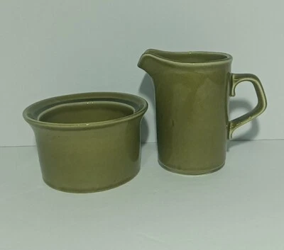 Azúcar y crema verde aguacate vintage hecha en EE. UU.  Foto 1 de 4