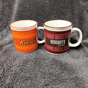 Lot 2 Coffee/Hot CHocolate Mugs Reese's Hershey's Special Dark collectable NB #8 - Picture 1 of 5