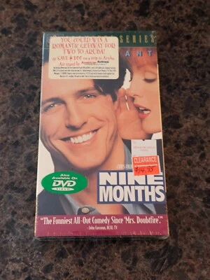 BRAND NEW Nine Months (VHS; 1996) Hugh Grant RARE Sealed OOP Watermarks - Image 1 of 4
