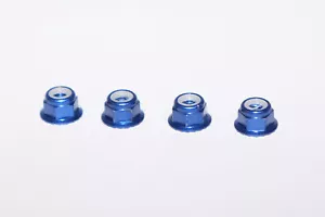 Traxxas 4mm Flanged Nylon Locking Nuts - Blue TRX1747R - Picture 1 of 1