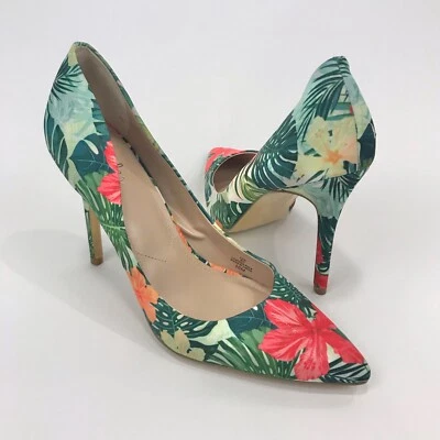 Charles by Charles David Floral Tropical Print Maxx Pump Heels Women's Size 10M Foto 1 de 4