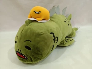 GODZILLA x GUDETAMA 18" Jumbo Laying Plush Doll SANRIO Japan SEGA 2016 H/T - Picture 1 of 7