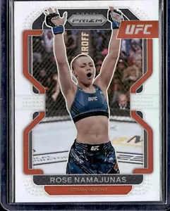 2022 Panini Prizm UFC ROSE NAMAJUNAS Silver Prizm #142 STRAWWEIGHT - Bild 1 von 2