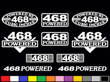 10 Decal Set 468 Ci V8 Powered Engine Stickers Emblems .060 454 Vinyl Bbc Decals