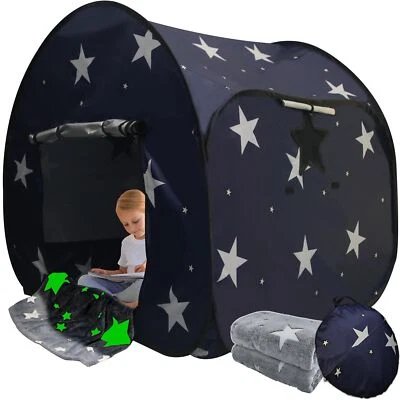 Big Sensory Tent for Kids with Autism - 47x47x47in Star Pop up Play Tent with... - Image 1 of 4