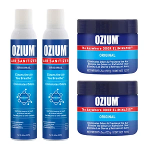 Ozium 8oz Spray and 4.5oz Gel Combo Kit - Original Scent - Picture 1 of 3