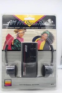 Cuffie radio stereo vintage Gemini AS12 Am/FM nuove - Foto 1 di 2
