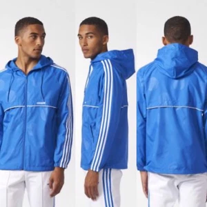 🌟Adidas Osaka Windbreaker Jacke🌟 CV8950 Blau 🌟Größe L 🌟 💯Authentisch - Bild 1 von 7