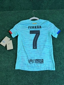 Nike 23/24 Barcelona Ferran Torres Youth Third Jersey Size XS - Picture 1 of 9