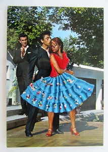 España ESPAÑA Postal Postal Postal con Bailarines, Bailarina, Bailarina con Vestido "Real" - Imagen 1 de 2