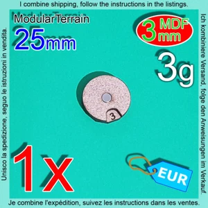 1x 25mm Round Base 1-12 Wound Damage Tracker Counter Dial Warhammer 40k AOS - Imagen 1 de 9