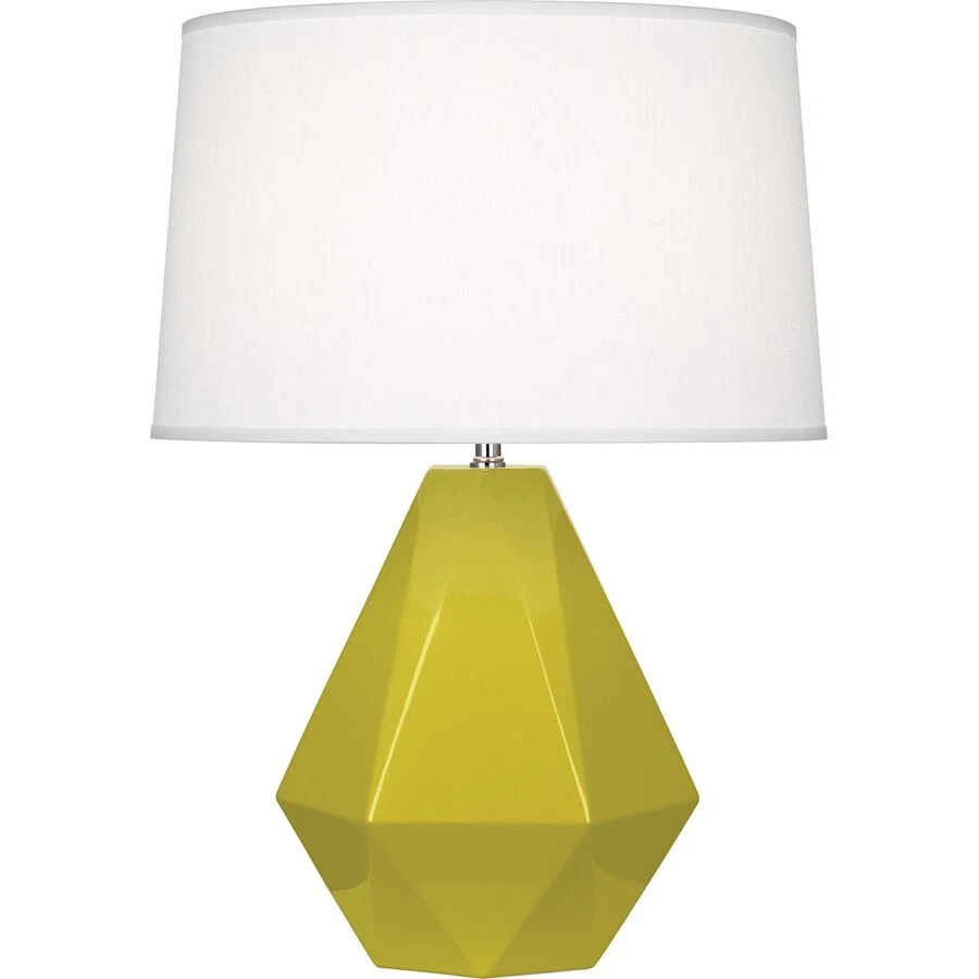 Robert Abbey Delta 1 Light Table Lamp, Citron Glazed Ceramic - CI930 - Image 1 of 1