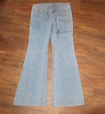 Винтажные джинсы на шнурке Tommy Hilfiger расклешенные размер 9 женские - Изображение 1 из 3