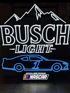 Rare Busch Light Nascar Beer LED Iconic Sign Not Neon Bar Duck Racecar - Picture 1 of 5