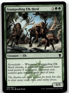 MTG Stampeding Elk Herd Dragons of Tarkir 208/264 Regular Common - Picture 1 of 1