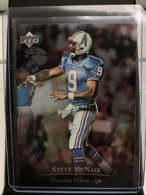 1996 Upper Deck Silver Football Base #132 Steve McNair Rookie Card - Image 1 of 2